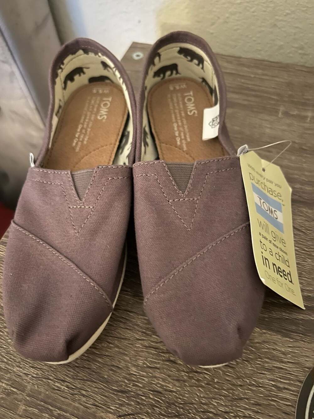 TOMS Women's Classic Alpargata Ash Canvas Slip-On Shoes